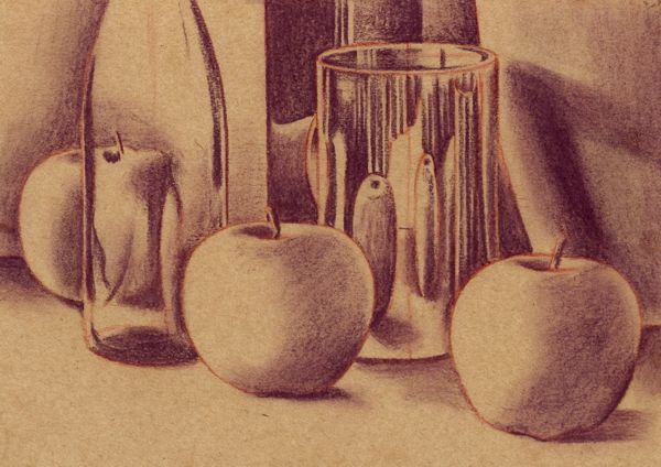 600x424 Still Life Techniques - Pastel Sketch