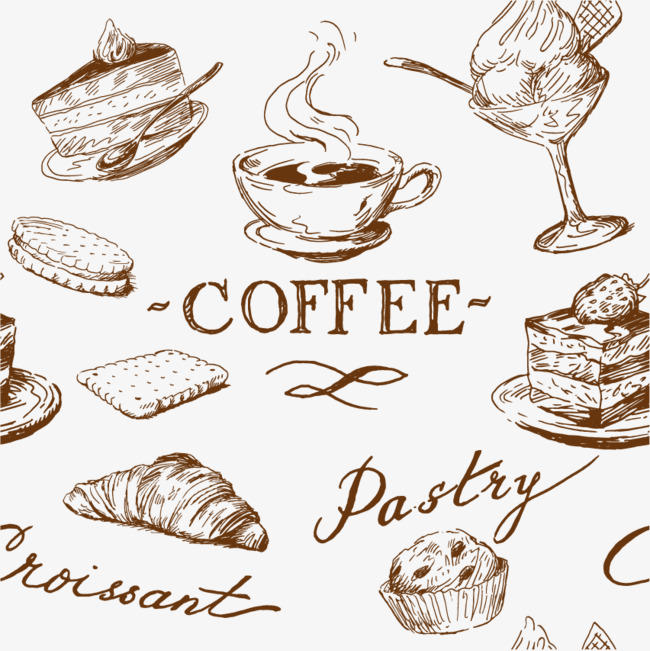 650x651 Vector Sketch Pastry, Sketch Vector, Bread, Dessert Png And Vector - Pastry Sketch