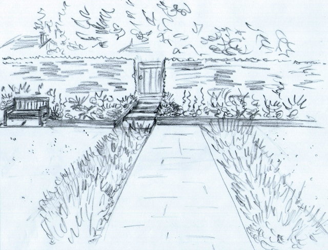 640x488 From The Drawing Board Concept Design Amp Sketches For A Large - Pathway Sketch