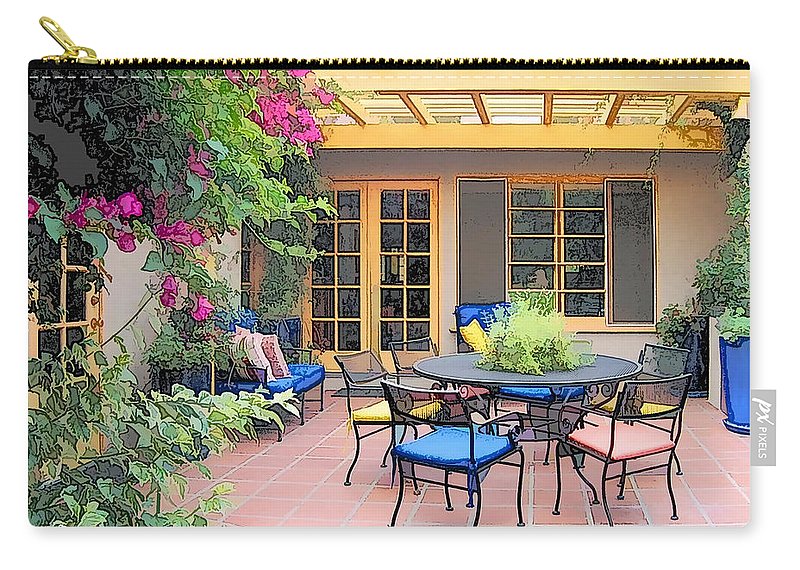 800x570 Sketch Of Al Fresco Patio Luncheon Site Carry All Pouch For Sale - Patio Sketch