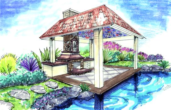 600x388 Free Patio Designs Inspire Homeowners To Dream Big - Patio Sketch