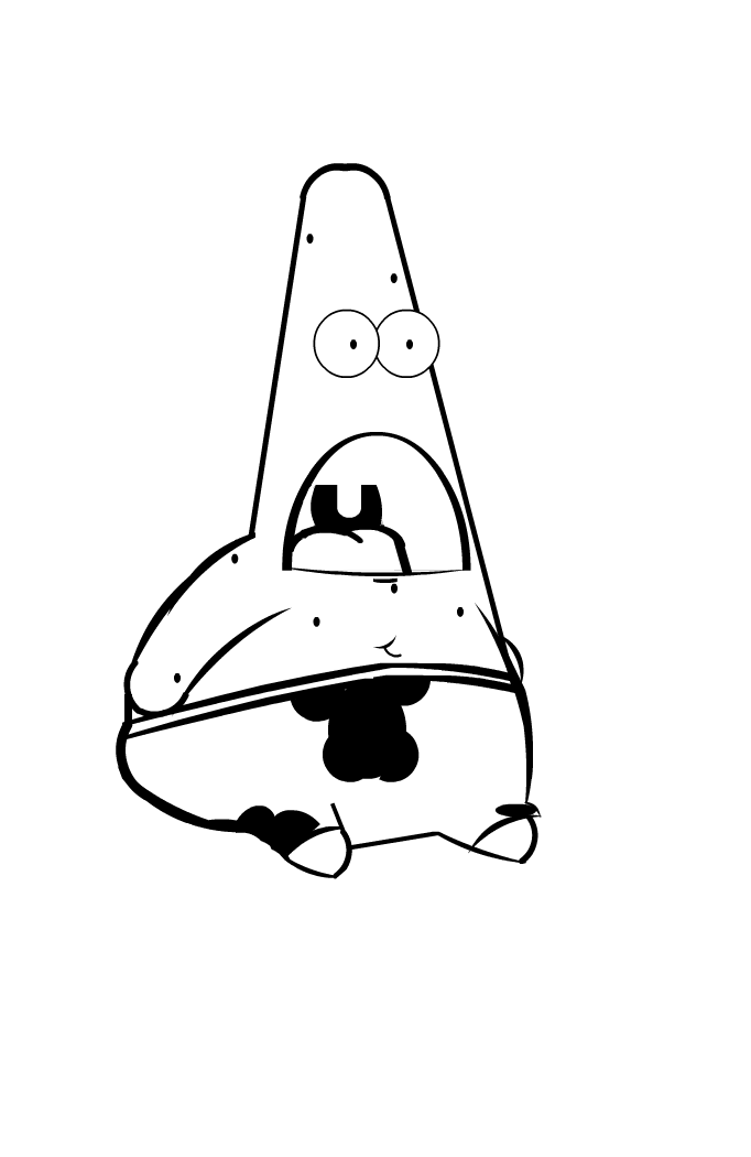 682x1050 - Patrick Star Sketch