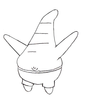 300x346 How To Draw Patrick - Patrick Star Sketch