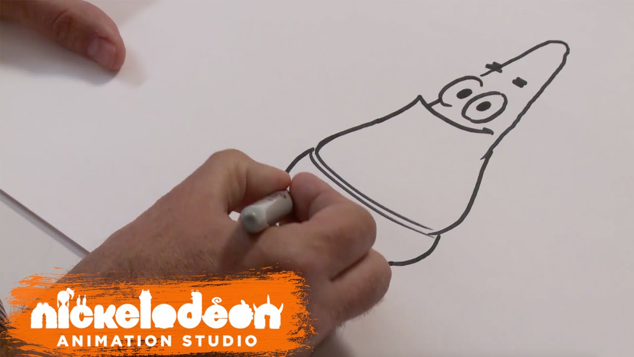 1280x720 How To Draw Patrick Star Spongebob Squarepants Nick Animation - Patrick Star Sketch