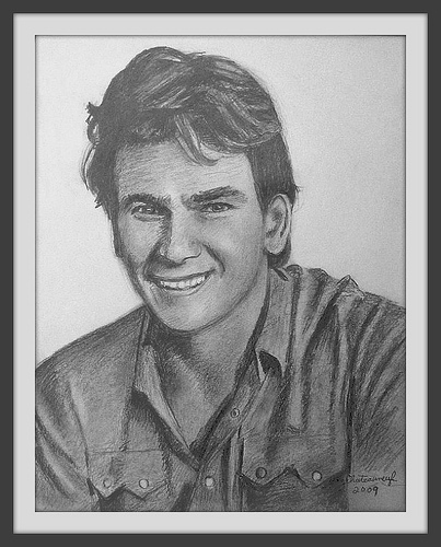 403x500 Patrick Swayze - Patrick Swayze Sketch