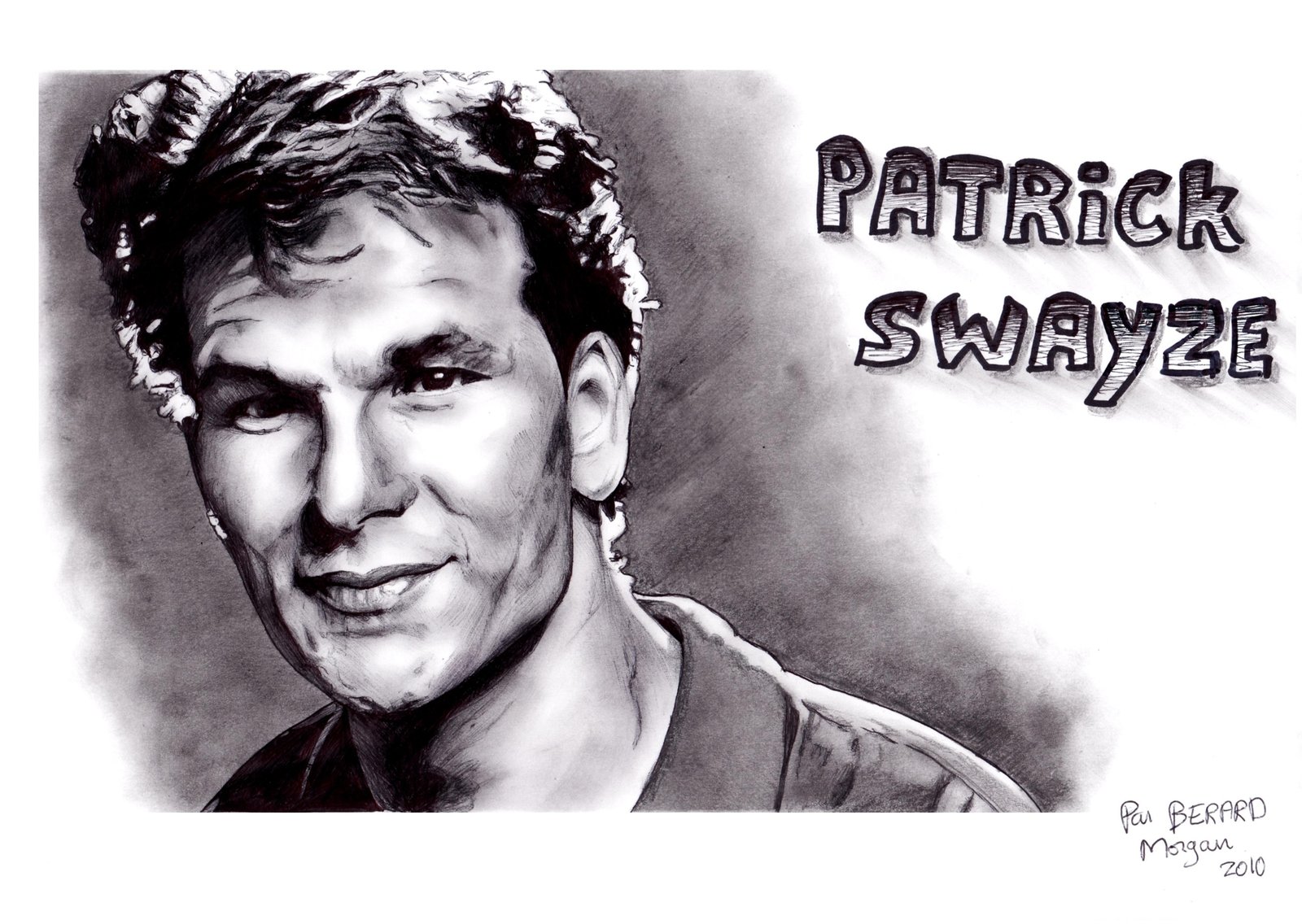 1600x1136 Patrick Swayze Portrait By Dinoradar - Patrick Swayze Sketch