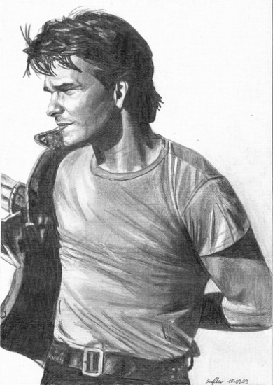 390x550 Portrait Of Patrick Swayze By Chilipeppers1 On Stars Portraits - Patrick Swayze Sketch
