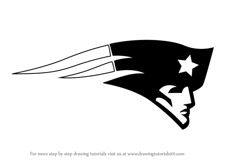 800x567 Learn How To Draw New England Patriots Logo (Nfl) Step By Step - Patriot Sketch