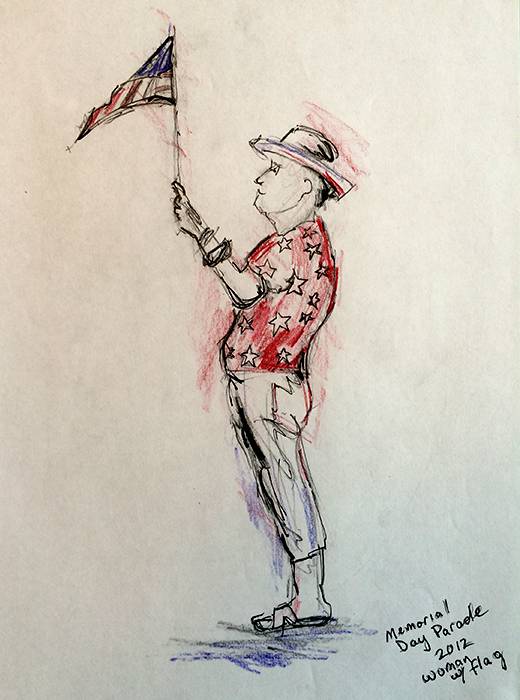 520x700 Memorial Day Patriot Making Sketches - Patriot Sketch