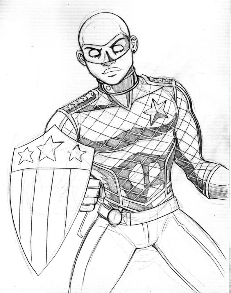 795x1006 Patriot Sketch By Lucianovecchio - Patriot Sketch