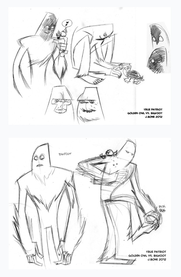 620x951 True Patriot Indiegogo - Patriot Sketch