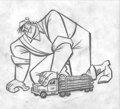 400x363 Jeff Harter Paul Bunyan - Paul Bunyan Sketch