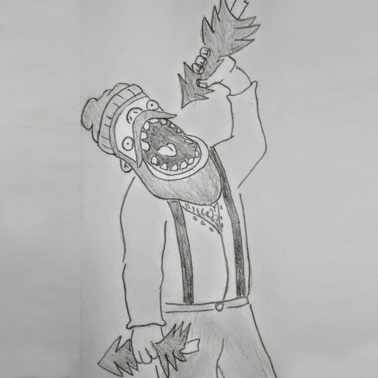 750x750 Mythical Beast Wars Paul Bunyan Entry - Paul Bunyan Sketch