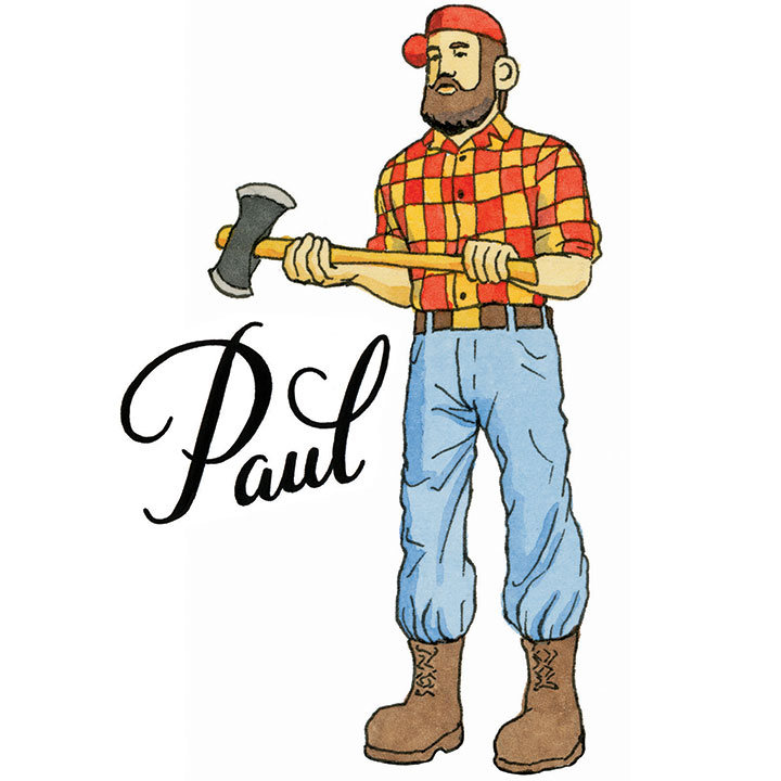 720x720 Paul Amp Babe Tattoos Drawn The Road Again - Paul Bunyan Sketch