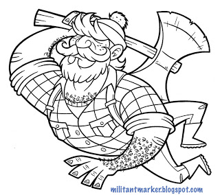 320x284 The Militant Marker Paul Bunyan - Paul Bunyan Sketch