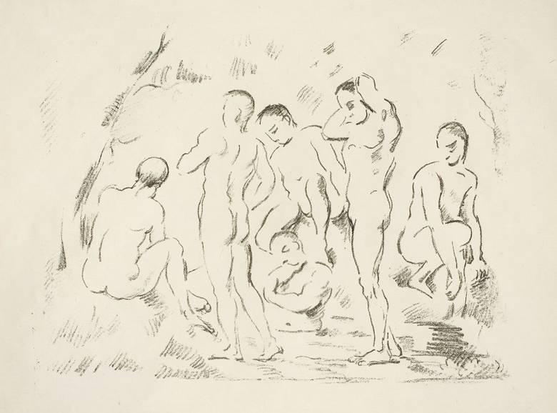780x578 Filepaul Les Baigneurs (Petite Planche).jpg - Paul Cezanne Sketches