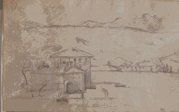 620x388 Two Unfinished Sketches Discovered On Backs Of Paintings - Paul Cezanne Sketches