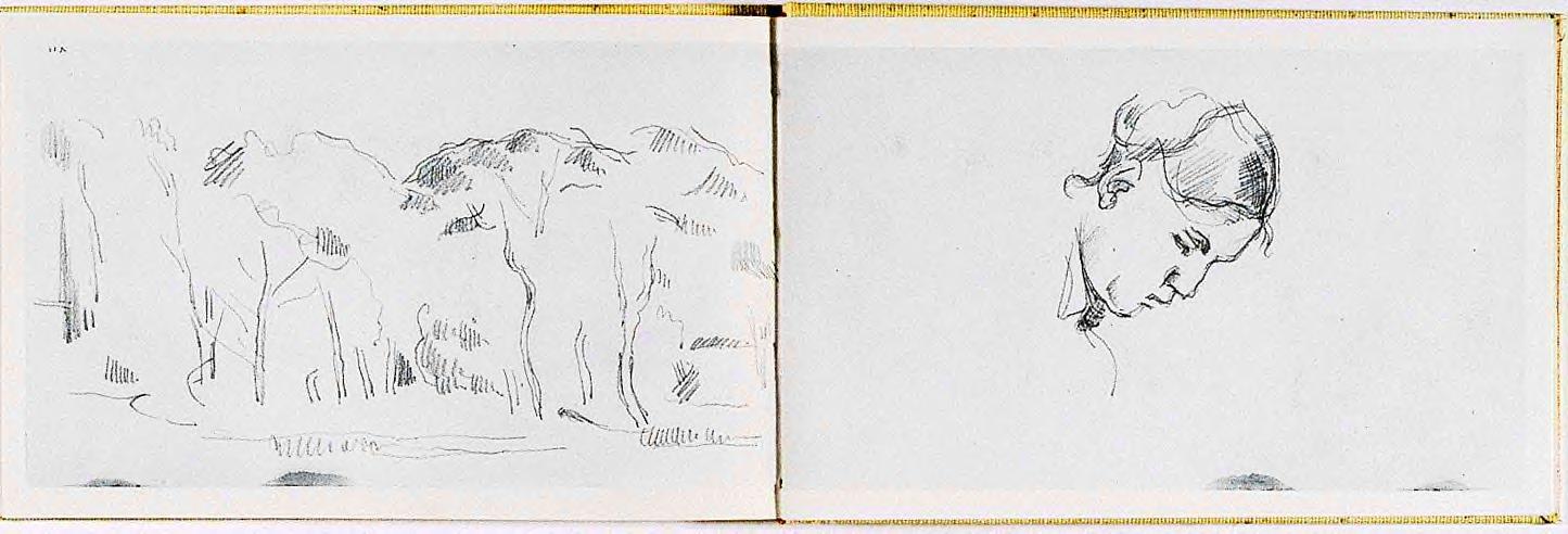 1445x492 University Of Michigan Museum Of Art Paul Cezanne Sketch Book - Paul Cezanne Sketches
