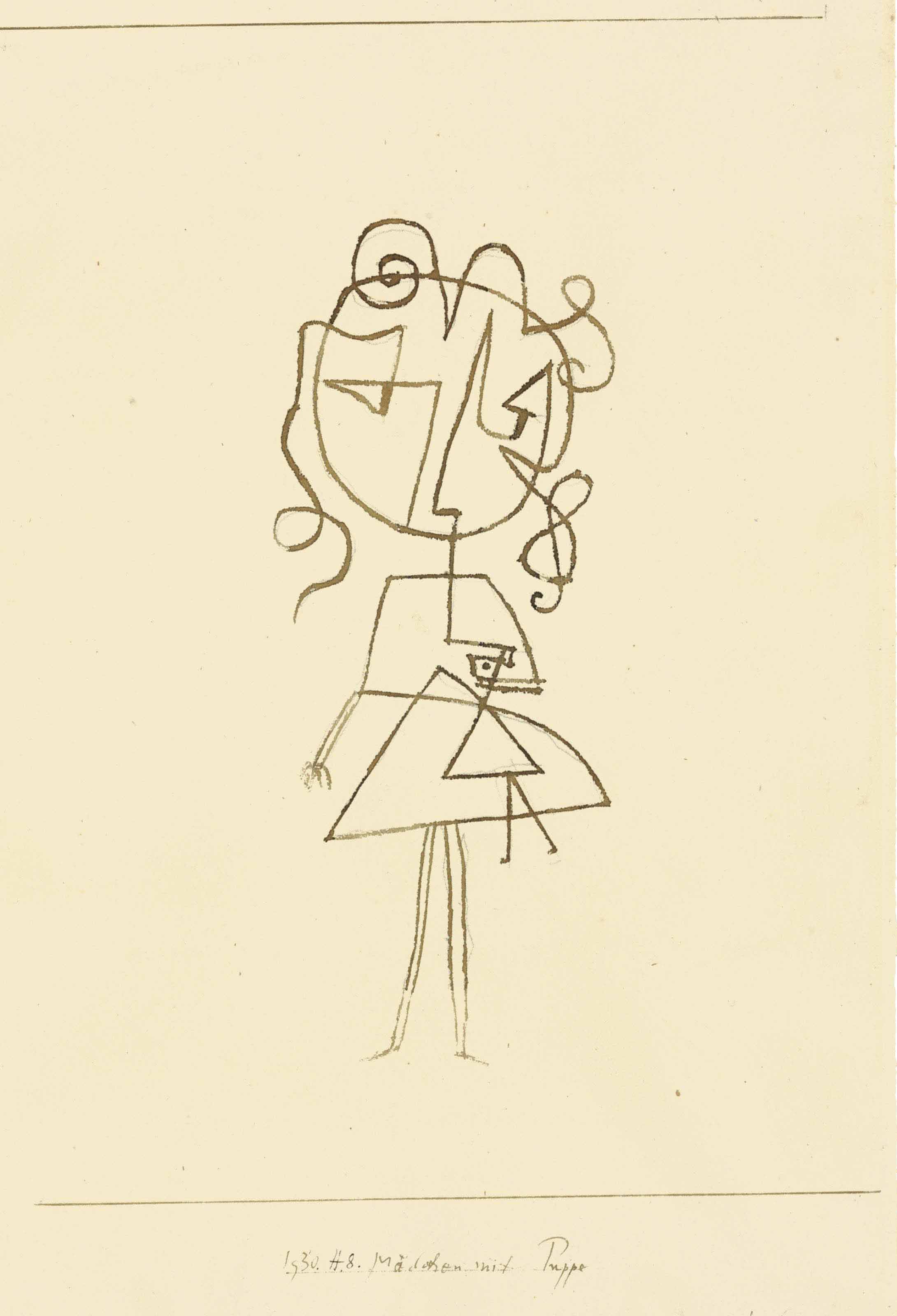 2180x3200 Paul Klee (1879 1940) Mit Puppe 20th Century, Drawings - Paul Klee Sketches