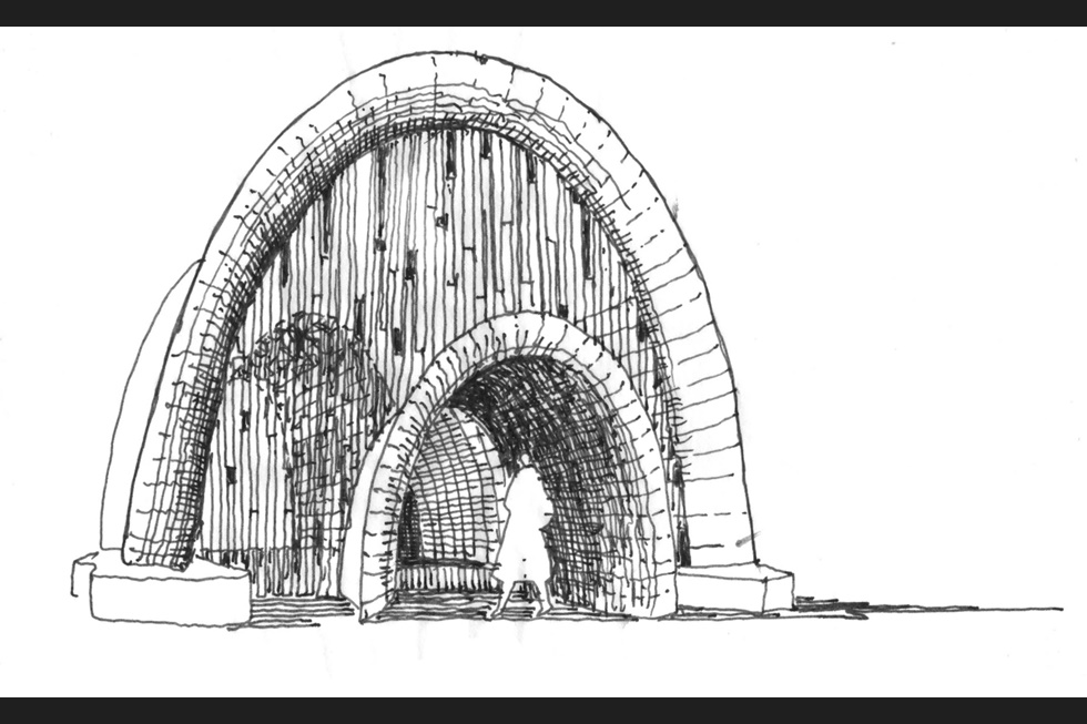 980x653 Earth Pavilion By Peter Rich Architects And Michael Ramage, London - Pavilion Sketches