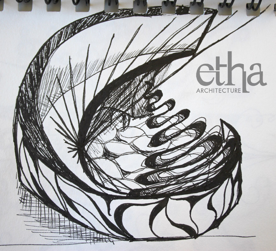 877x800 Pavilion Delicious Architecture - Pavilion Sketches