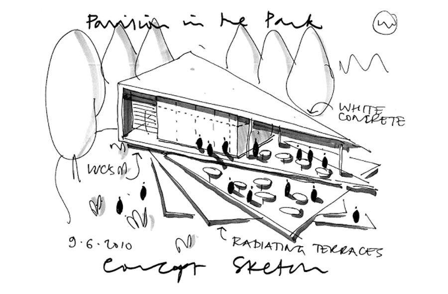 900x590 Pavilion In The Park Concept Sketch Waddington Architects - Pavilion Sketches