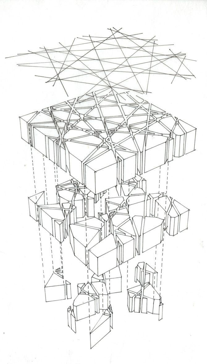 670x1175 Toyo Ito And Cecil Balmond, Serpentine Pavilion 2002 (London - Pavilion Sketches