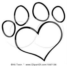 236x232 Drawn Puppy Paw Print - Paw Print Sketch