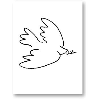 350x350 Dove Of Peace - Peace Dove Sketch