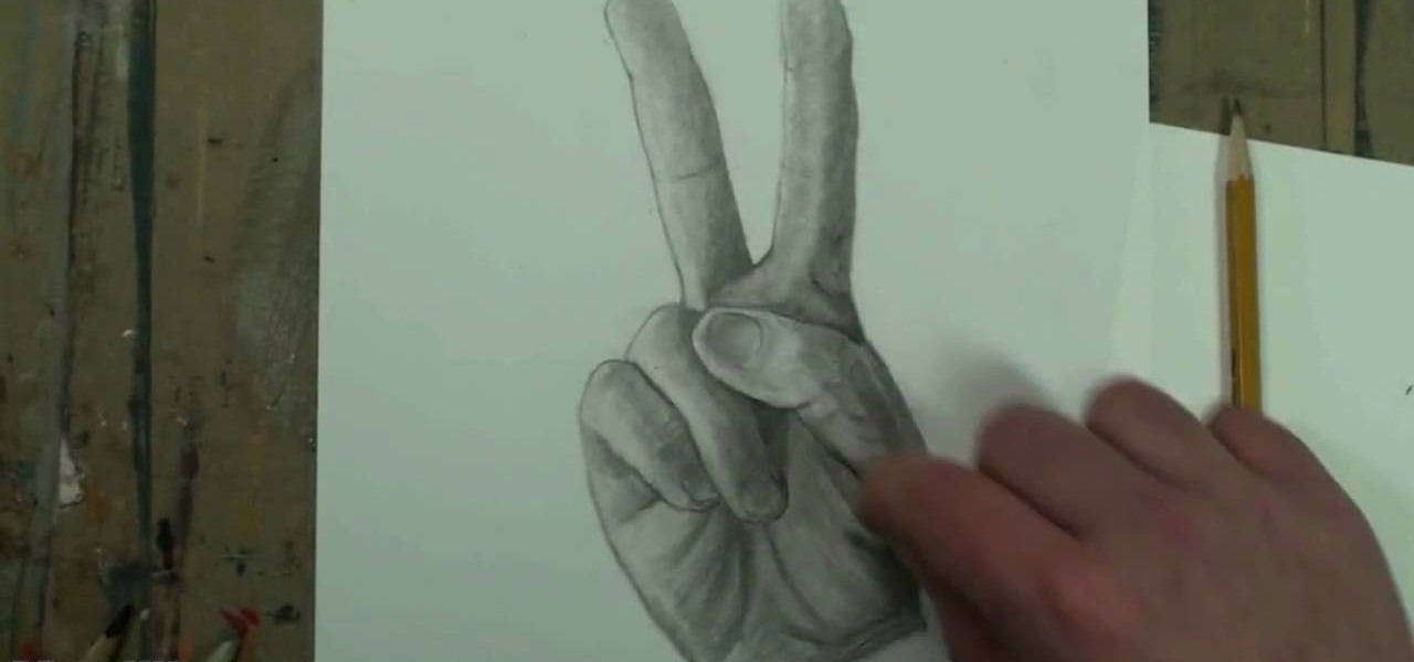 1280x600 How To Draw A Hand Making A Peace Sign Drawing Amp Illustration - Peace Hand Sketch