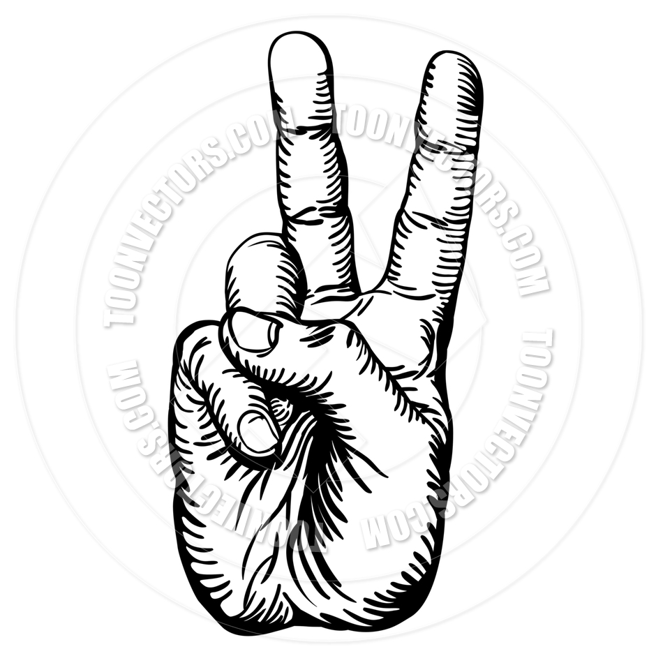 940x940 Hand Peace Sign Clipart Clipart Panda - Peace Sign Hand Sketch
