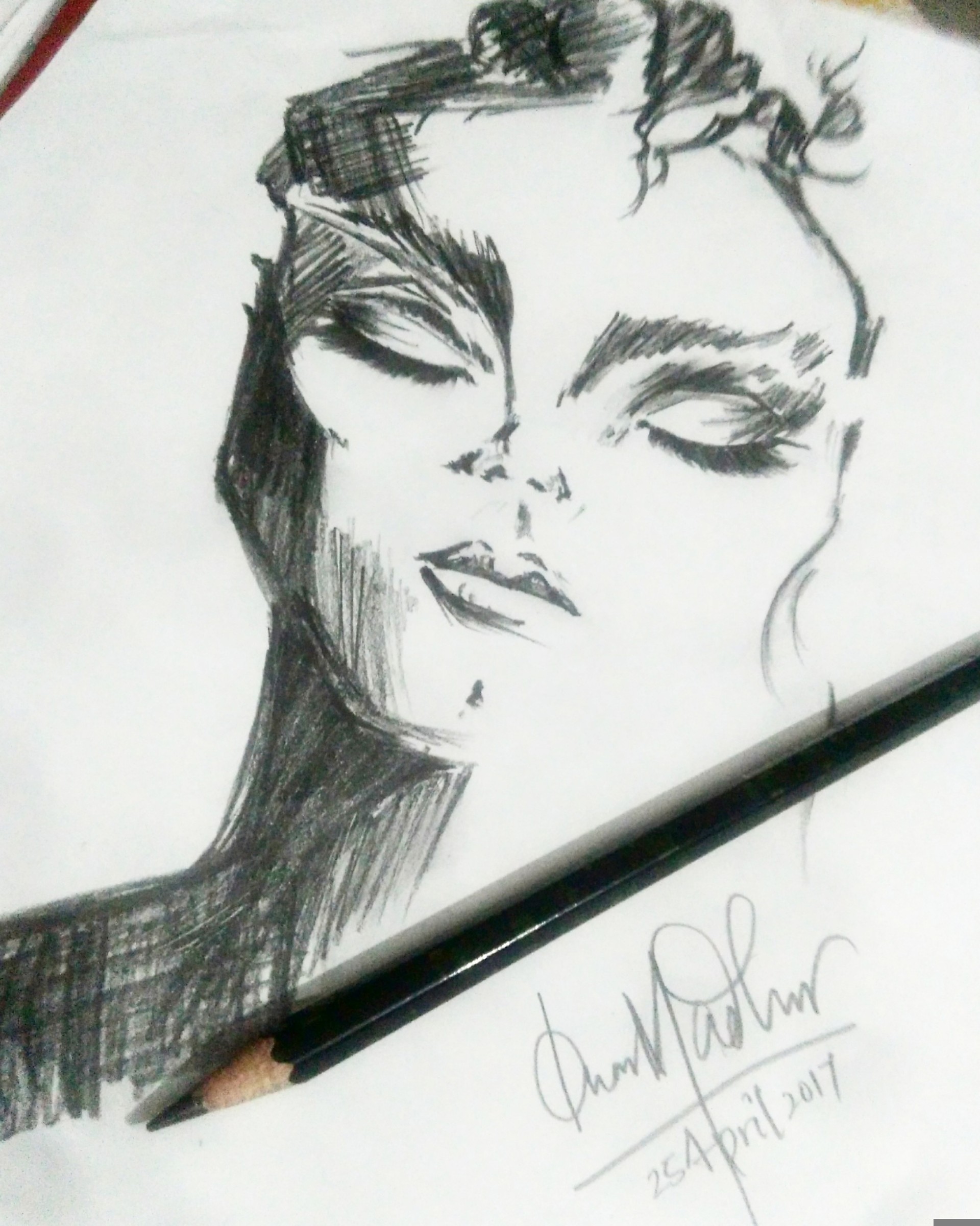 1920x2400 Kumar Madhur - Peace Sketch