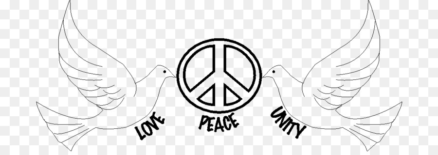 900x320 Line Art Symmetry Sketch - Peace Sketch