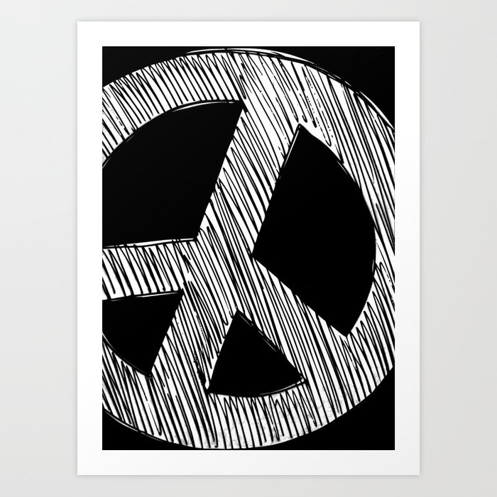 700x700 Peace Sign Sketch Art Print By Cosmicspacemermaid Society6 - Peace Sketch