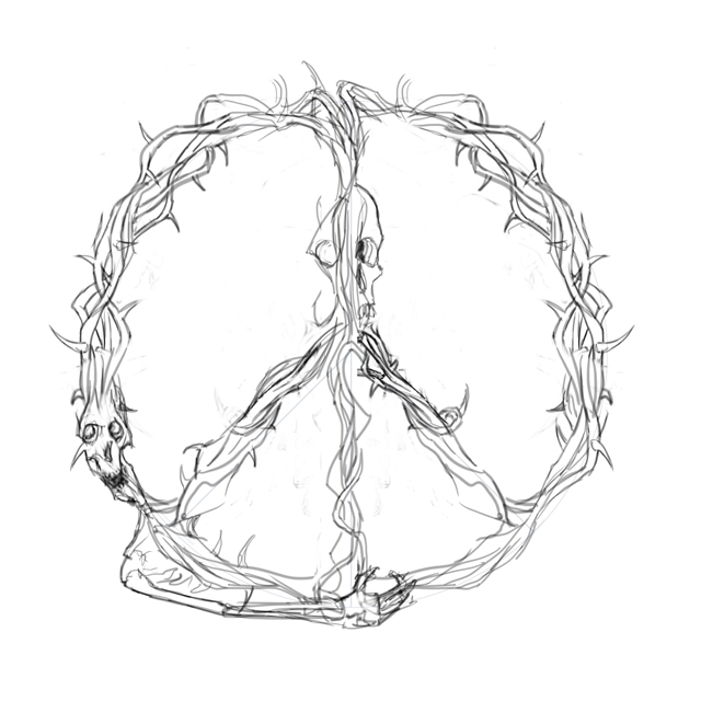 640x640 A Wolf Illustrations Blog Peace Sign Sketch - Peace Sketch