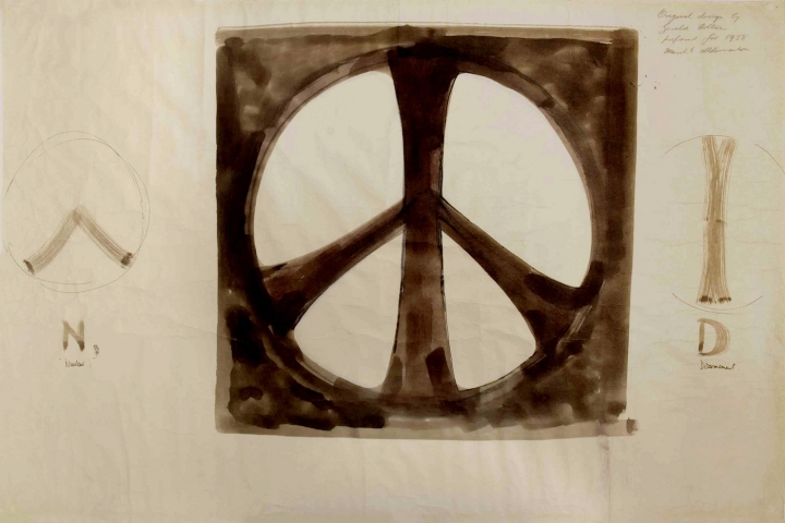 720x480 See The Original 1958 Sketches For The Peace Symbol - Peace Sketch