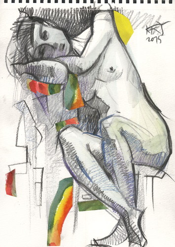 355x500 Dada Sketch. Tired Peace Ii By Kestutis Philosophy Cartoon - Peace Sketch
