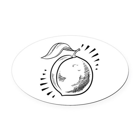 460x460 Sweet Georgia Peach Car Accessories - Peach Sketch