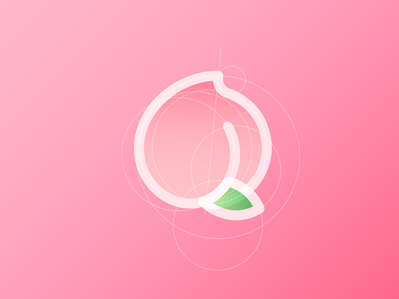 800x600 Peach Logo Sketch By Martina Zoana - Peach Sketch