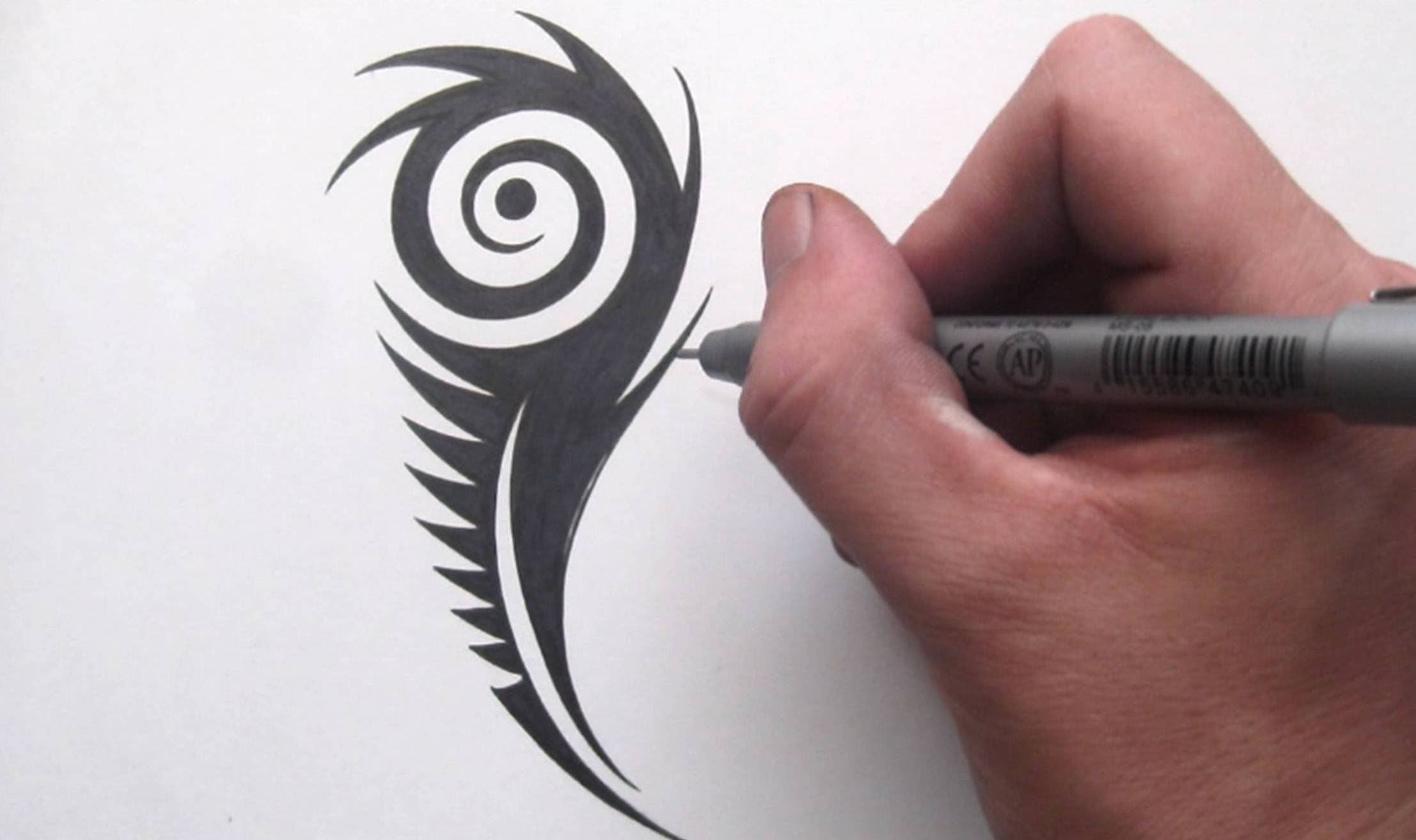 2214x1314 How To Draw A Peacock Feather - Peacock Tattoo Sketch