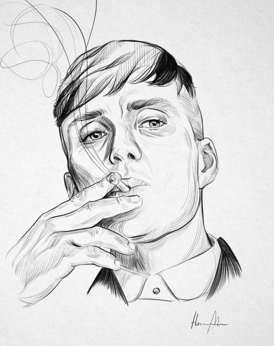 Peaky Blinders Sketch at PaintingValley.com | Explore collection of ...