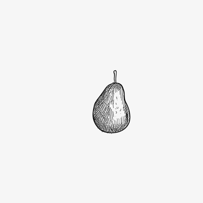 650x650 Pear, Hand Drawn Fruits, Vector, Sketch Png And Vector For Free - Pear Sketch