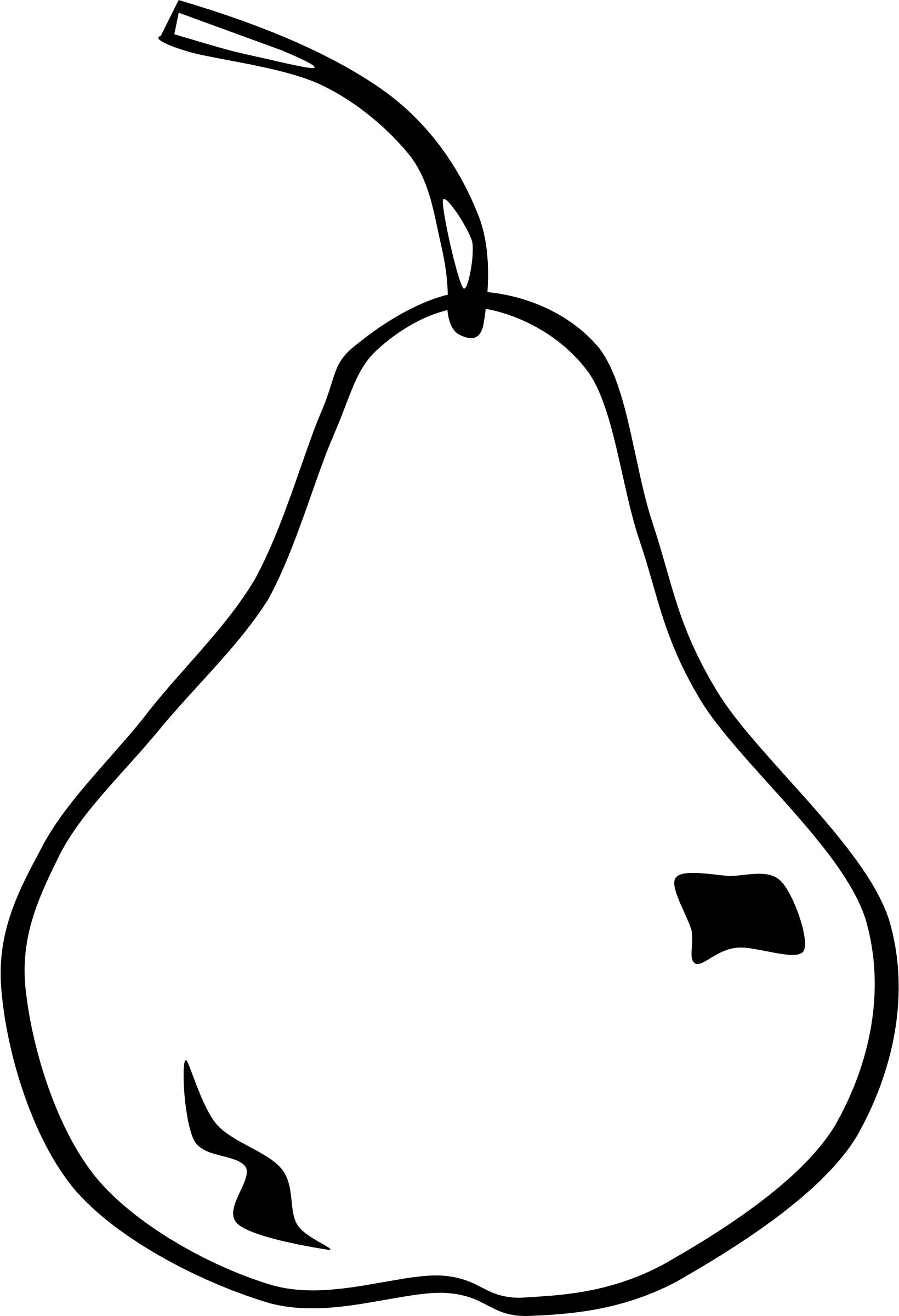 1640x2400 Pear Clipart Sketch - Pear Sketch