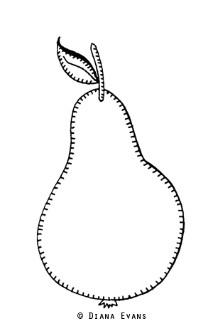 300x458 Diana Evans - Pear Sketch