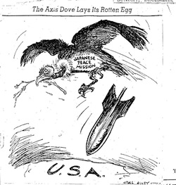 250x263 Political Cartoons - Pearl Harbor Sketch