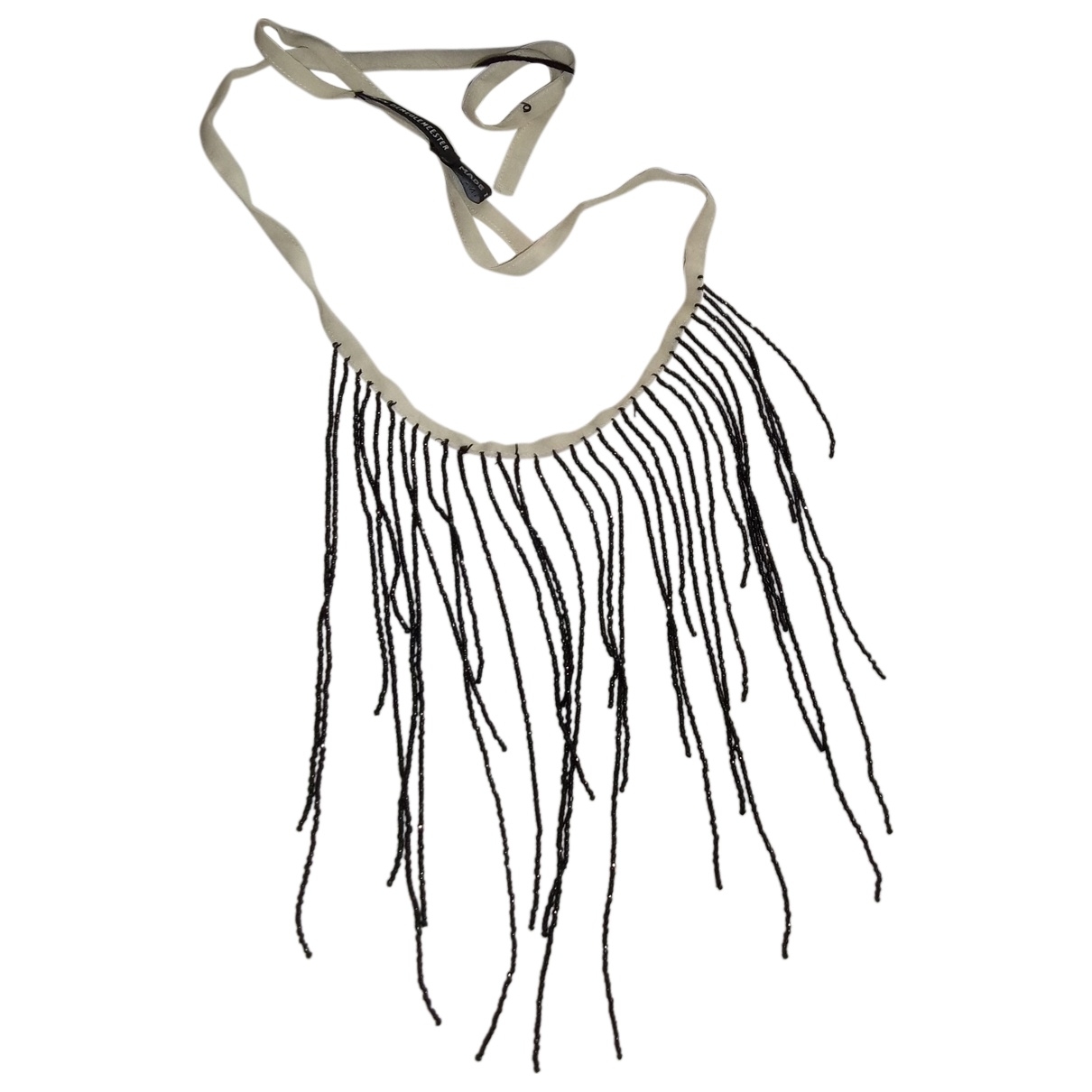 1210x1210 Pearl Necklace Ann Demeulemeester Black In Pearl - Pearl Necklace Sketch