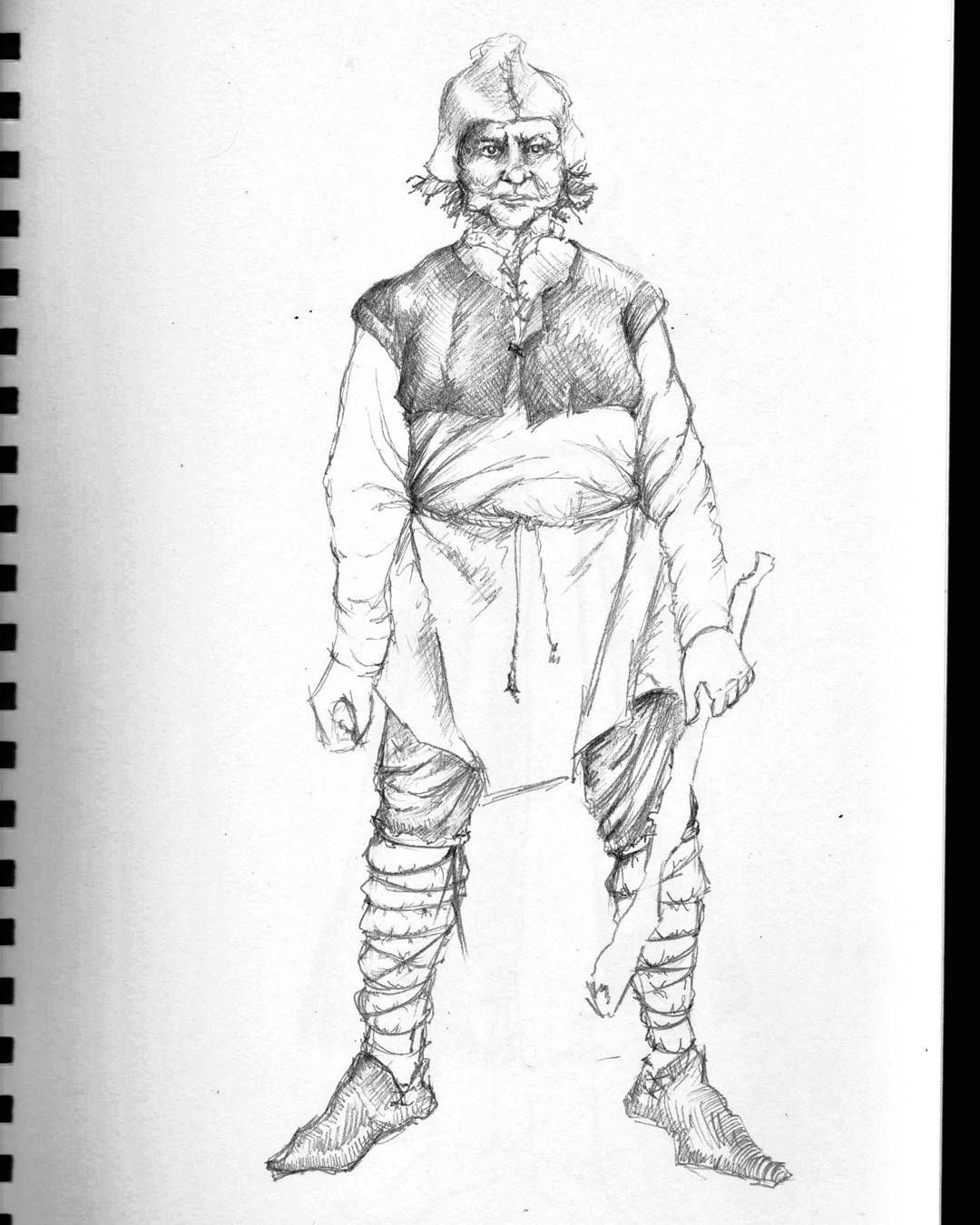 1080x1350 Work In Progress. Development Sketch For One Of Many Peasant - Peasant Sketch