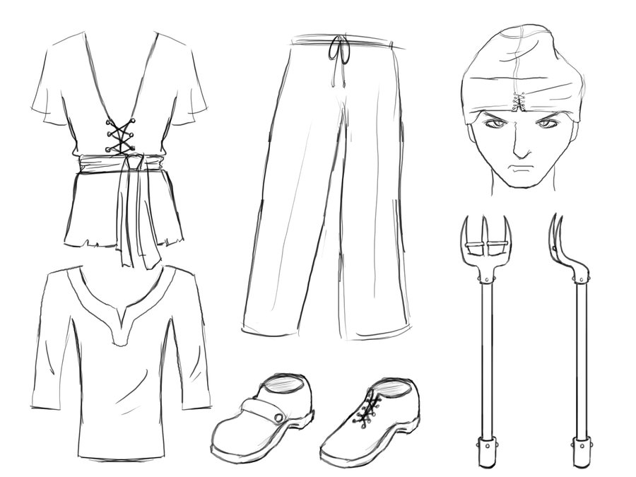 900x675 Peasant Sketch 2 By Victoryap - Peasant Sketch