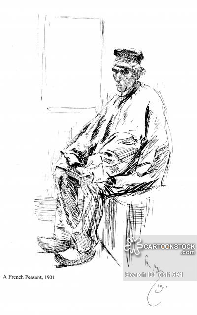 400x641 French Peasants Vintage And Historic Cartoons - Peasant Sketch