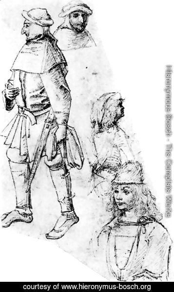 357x600 Hieronymous Bosch - Peasant Sketch